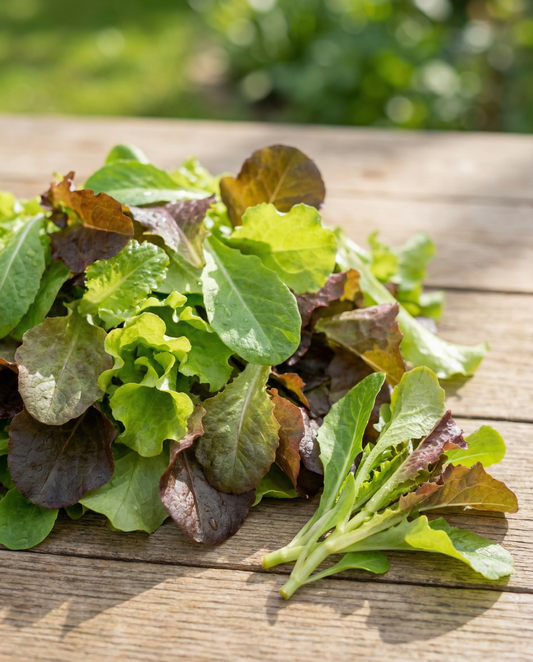 Baby Leaf Salad Oriental (Lactuca sativa) – annual mix seeds from SeedsChoice