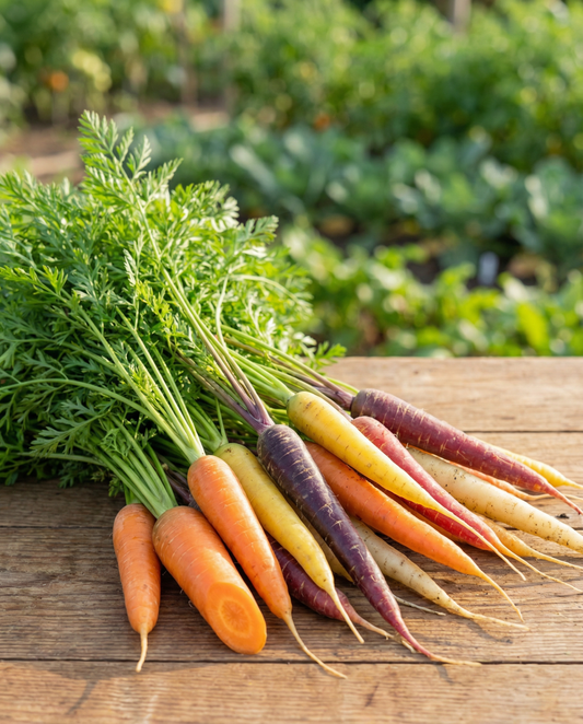 Möhre Tape Rainbow Mix (Daucus carota) – einjährige Saatband-Samen von SeedsChoice