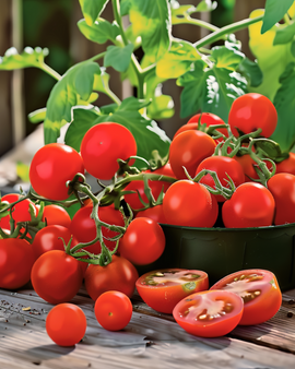 Pot Tomato Gourmandise Red Seeds Solanum Lycopersicum Annual Cherry Tomato