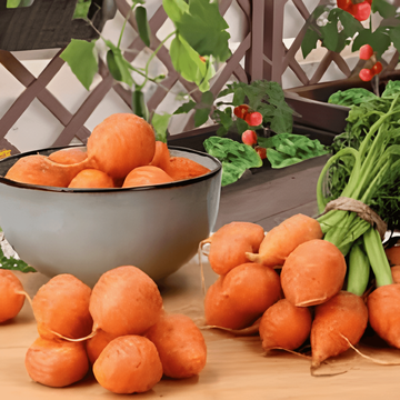 Karotte Paris Market 4 Samen (Daucus carota) – einjähriges Gemüse