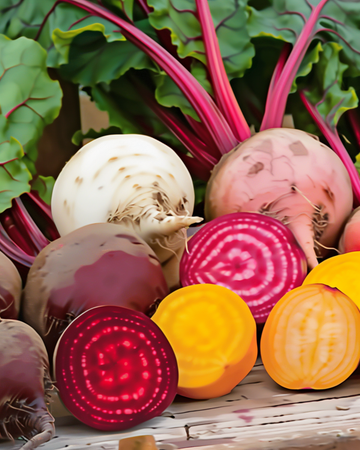 Rote Bete Hula Hoop 4 Color Mix Samen (Beta vulgaris) – einjähriges Gemüse
