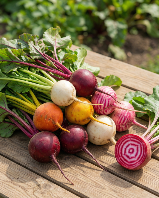 Rote Bete Hula Hoop 4 Color Mix (Beta vulgaris) – einjährige Gemüsesamen von SeedsChoice