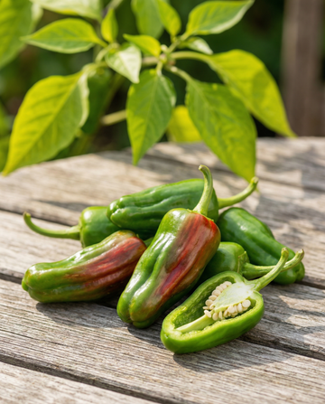 Padron Pepper Mild (Capsicum annuum) – Gemüsesamen von SeedsChoice