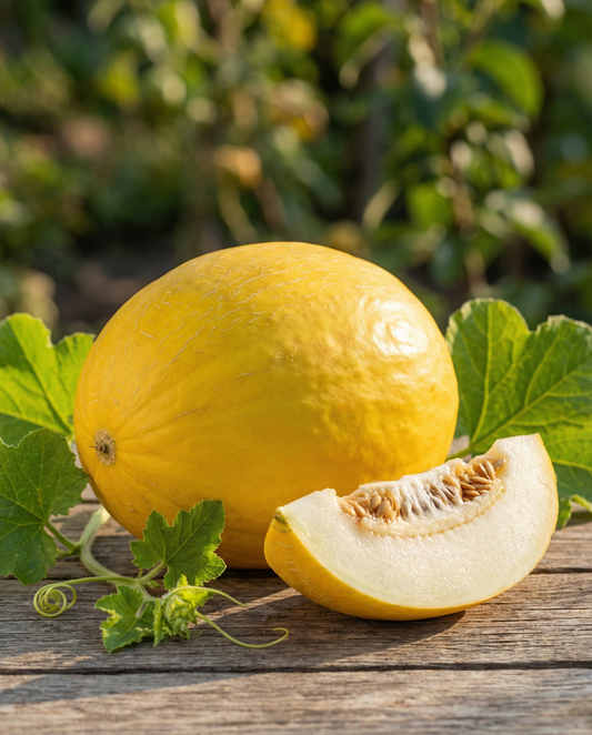 Gelbe Wintermelone Giallo Inverno (Cucumis melo) – einjährige Gemüsesamen von SeedsChoice