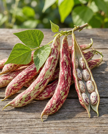 Buschbohne Borlotto Lingua Di Fuoco (Phaseolus vulgaris) – einjährige Gemüsesamen von SeedsChoice