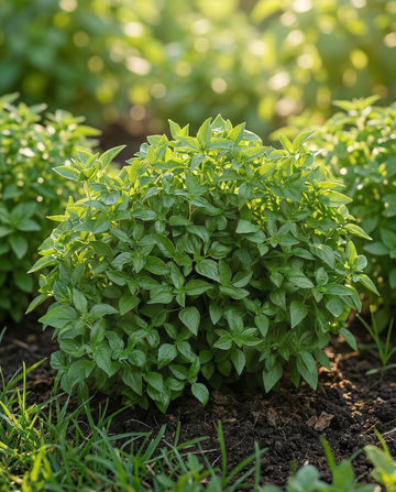 Fine Green Bush Basil (Ocimum basilicum) – annual seeds from SeedsChoice