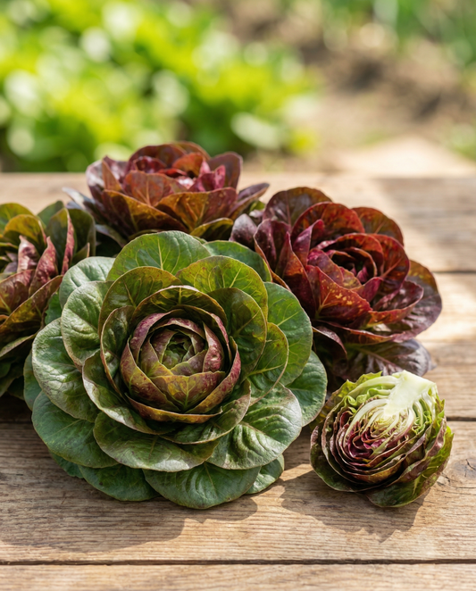 Leaf Chicory Grumolo Rossa Verde Mix (Cichorium intybus) – vegetable seeds from SeedsChoice