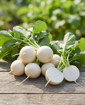 Radish Tondo Bianco (Raphanus sativus) – vegetable seeds from SeedsChoice