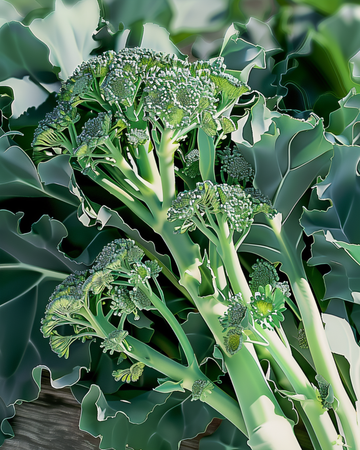Spargelbrokkoli Spigariello Late Samen (Brassica oleracea) – Sprosssamen