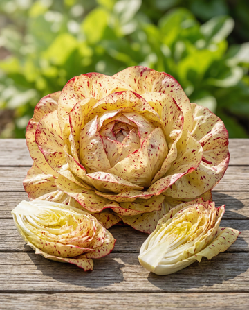 Castelfranco Chicory Variegata Late (Cichorium intybus) – vegetable seeds from SeedsChoice