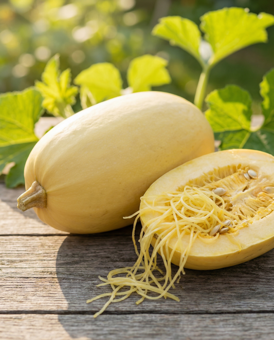 Spaghetti Squash (Cucurbita pepo) – annual vegetable seeds from SeedsChoice