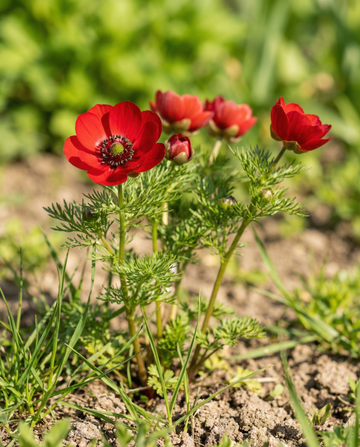 Pheasant's Eye Red Blooms (Adonis aestivalis) – annual flower seeds from SeedsChoice