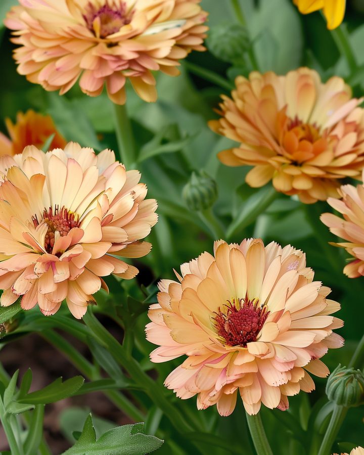 Ringelblume Touch Of Red Buff Samen (Calendula officinalis) – einjährige Blume