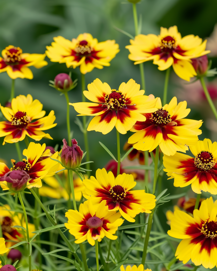Golden Tickseed Samen (Coreopsis tinctoria) – einjährige Sortenmischung