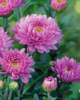 Summer Aster Seeds Bambina Rose Callistephus Chinensis Annual