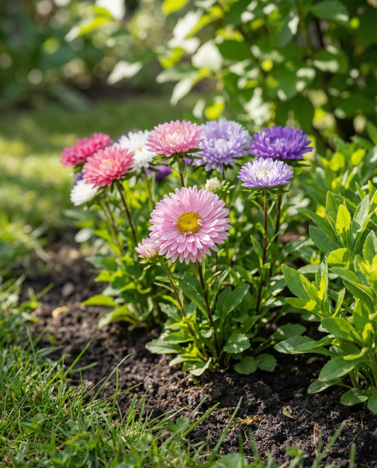 Aster Dwarf Waldersee (Callistephus chinensis) – einjährige Samen von SeedsChoice