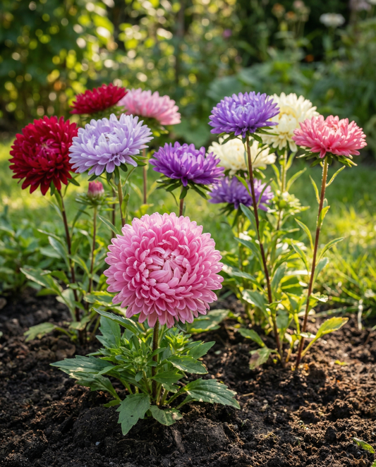 Aster Princesse Mixed (Callistephus chinensis) – einjährige Sortenmischung Samen von SeedsChoice