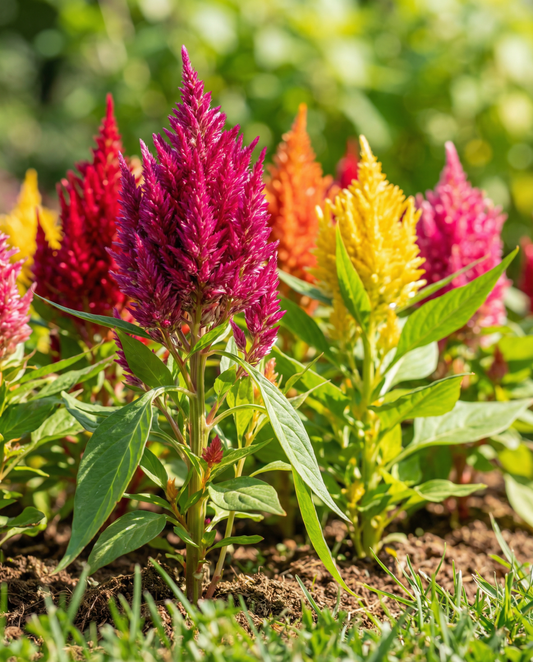 Mix Plumosa Cut (Celosia argentea) – einjährige Blumensamen von SeedsChoice