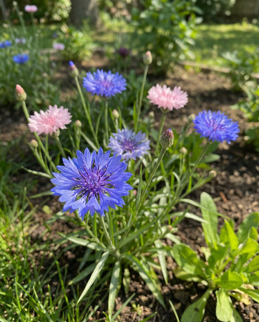 Kornblume Polka Dot Mix (Centaurea cyanus) – einjährige Blumensamen von SeedsChoice