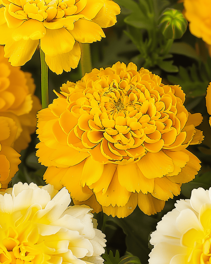 Double Mixed Samen (Chrysanthemum coronarium) – einjährige Sortenmischung
