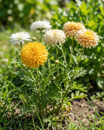 Double Mixed (Chrysanthemum coronarium) – annual mix seeds from SeedsChoice