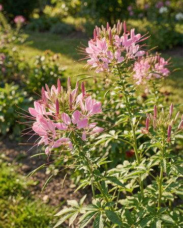 Spinnenblume Rose Queen (Cleome hassleriana) – einjährige Blumensamen von SeedsChoice