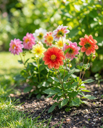 Unwin's Hybrids Mixed Colours (Dahlia variabilis) – einjährige Sortenmischung Samen von SeedsChoice