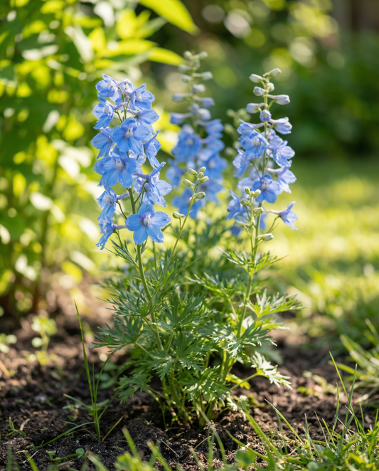 Larkspur Summer Blues (Delphinium grandiflorum) – annual seeds from SeedsChoice