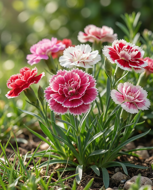 Indian Pinks Double Mix (Dianthus chinensis) – annual flower seeds from SeedsChoice
