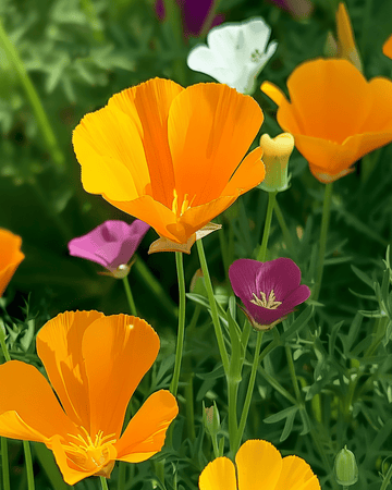 Eschscholtzia Single Mixed Samen (Eschscholzia californica) – einjährige Blume