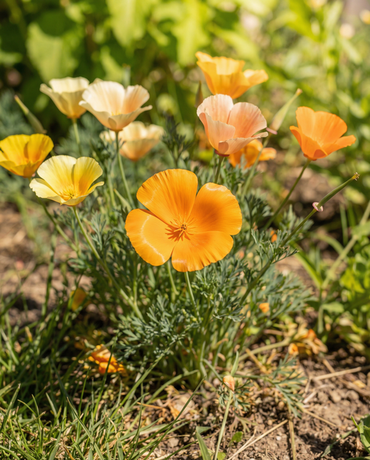 Eschscholtzia Single Mixed (Eschscholzia californica) – einjährige Blumensamen von SeedsChoice