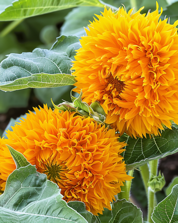Sonnenblume Sungold Dwarf Double Flowered Samen (Helianthus annuus) – einjährige Blume