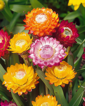 Strohblume Monstrosum Samen (Helichrysum bracteatum) – einjährige Blume