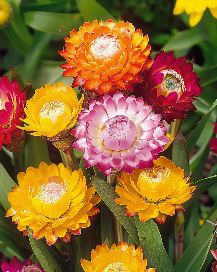Strohblume Monstrosum Samen (Helichrysum bracteatum) – einjährige Blume