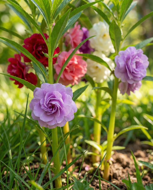 Balsam Double Mix (Impatiens balsamina) – einjährige Blumensamen von SeedsChoice