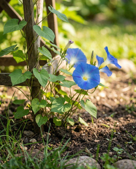 Trichterwinde Clark's Blue Climber (Ipomoea tricolor) – einjährige Kletterpflanze Samen von SeedsChoice