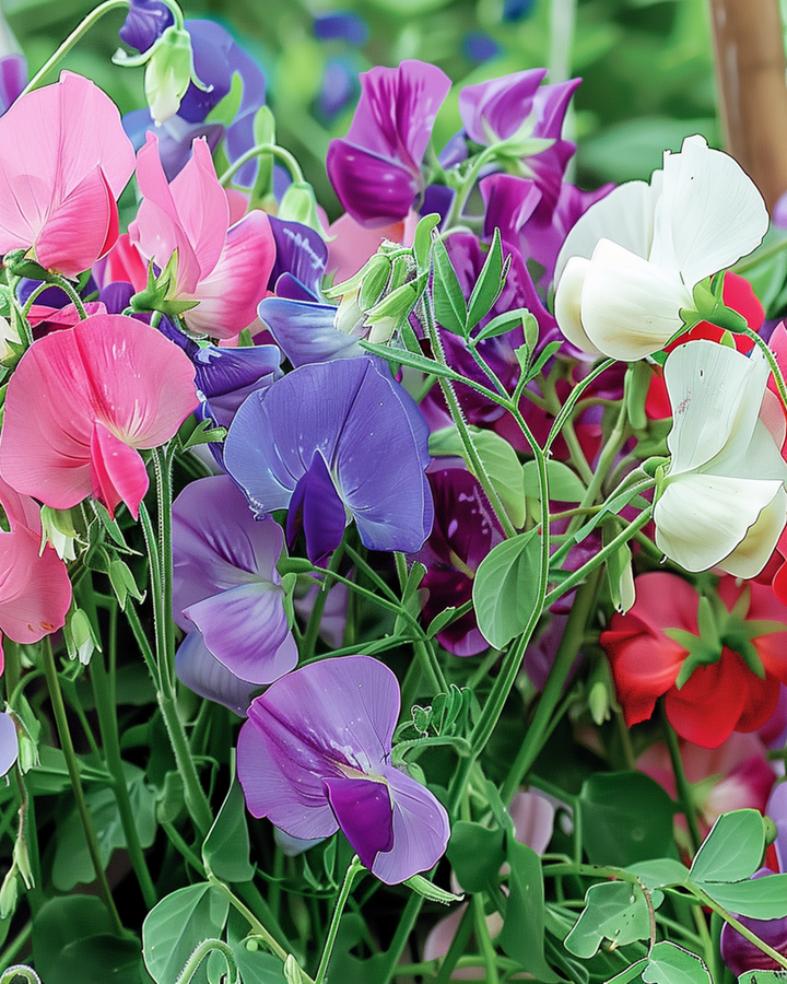 Sweet Pea Royal Family Mixed Climbing seeds (Lathyrus odoratus) – annual climber