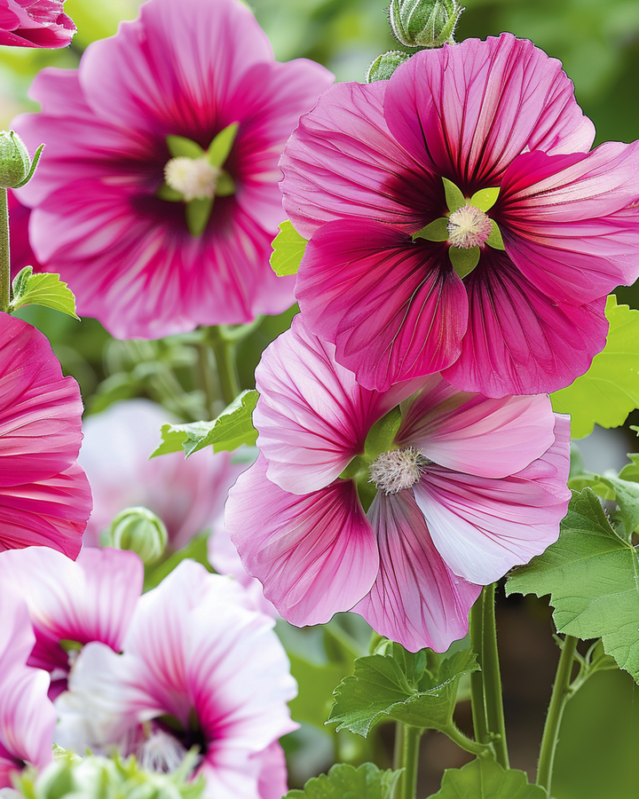 Mixed Grandiflora Funnel Mallow Samen (Malope trifida) – einjährige Sortenmischung