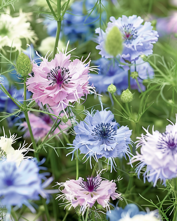 Love In The Mist Persian Jewels seeds (Nigella damascena) – annual mix