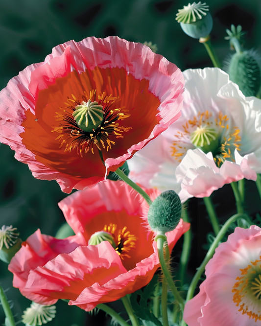 Poppy Mixed Mix (Papaver rhoeas) – annual flower seeds from SeedsChoice