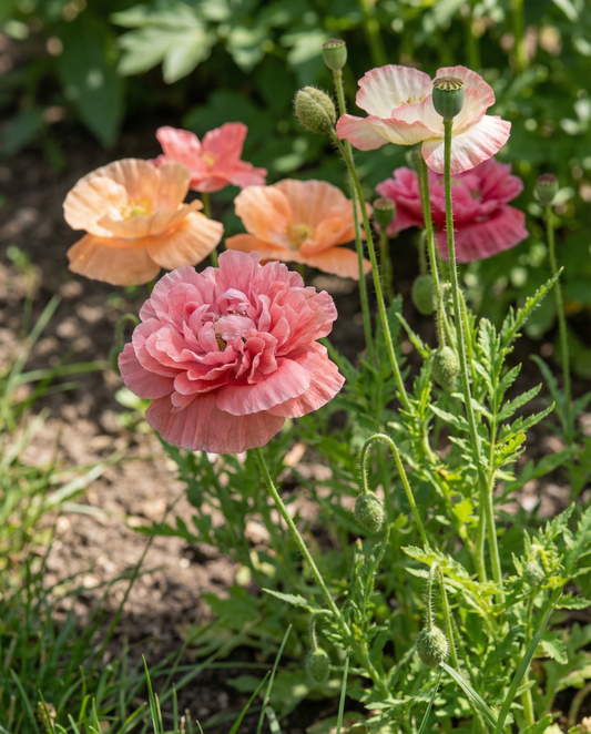 Mixed Colors (Papaver paeoniflorum) – annual mix seeds from SeedsChoice