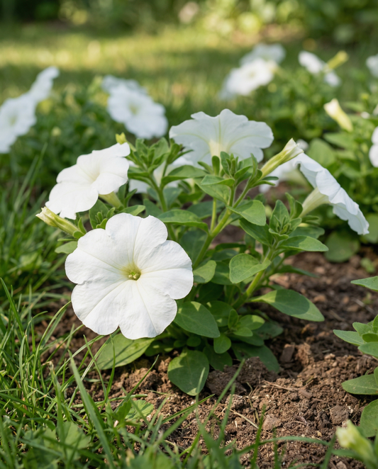 Snowball (Petunia hybrida) – annual seeds from SeedsChoice
