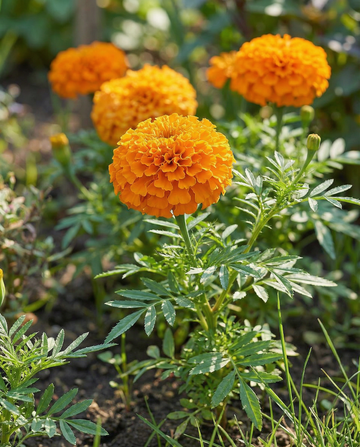 Afrikanische Studentenblume Hawaii Orange (Tagetes erecta) – einjährige Blumensamen von SeedsChoice
