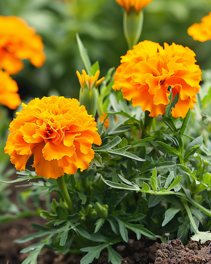 Studentenblume Petite Orange Samen (Tagetes patula) – einjährige Blume