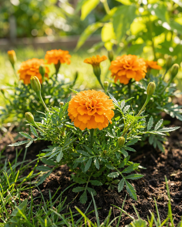 Studentenblume Petite Orange (Tagetes patula) – einjährige Blumensamen von SeedsChoice
