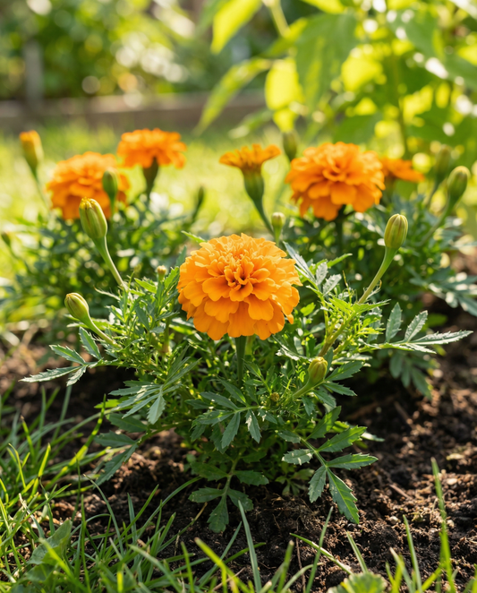 Studentenblume Petite Orange (Tagetes patula) – einjährige Blumensamen von SeedsChoice