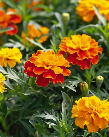 French Marigold Harmony Petite seeds (Tagetes patula) – annual flower