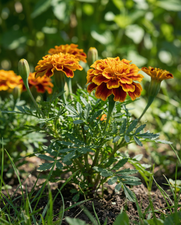 French Marigold Harmony Petite (Tagetes patula) – annual flower seeds from SeedsChoice