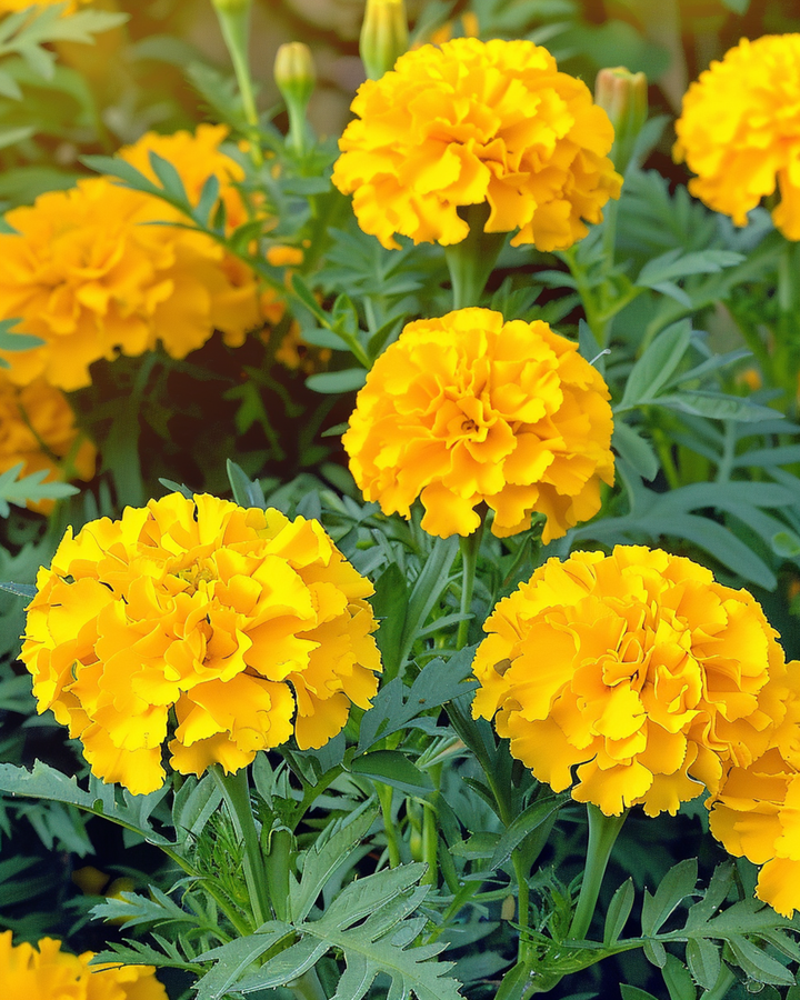 Studentenblume Petite Yellow Samen (Tagetes patula) – einjährige Blume