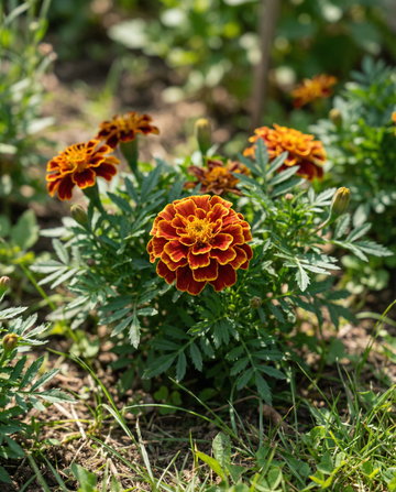 French Marigold Carmen (Tagetes patula) – annual flower seeds from SeedsChoice